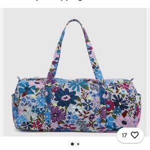 Vera Bradley Floral Travel Duffel Bag - Bengal Lily - Large - Washable